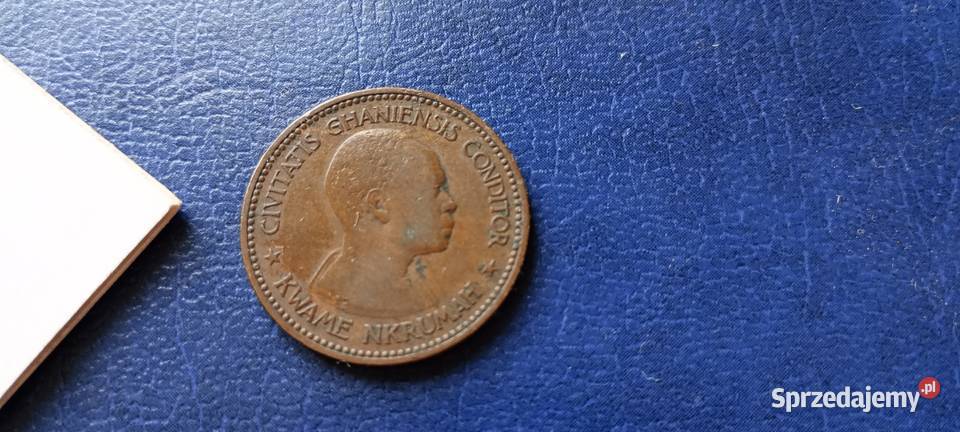 Stare monety 1 pens 1958 Ghana Numizmatyka Lesko
