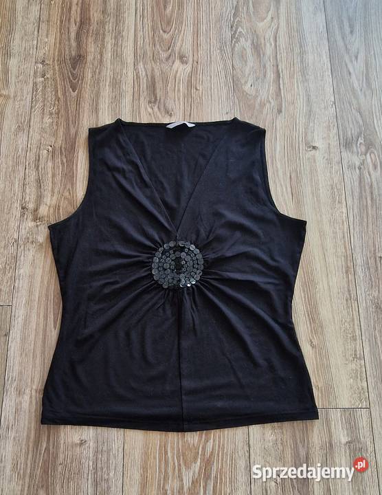 bluzka top koszulka r 40 L Marks Spencer czarna bez rękawa Kraków