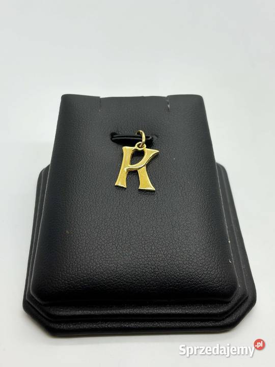 Złota zawieszka pr 585 062g Litera K warmińsko-mazurskie