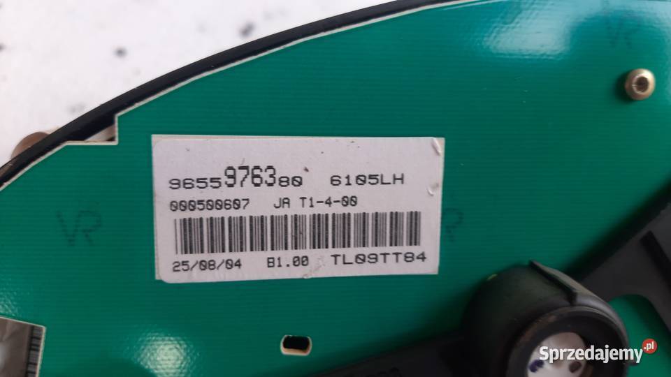 licznik zegary Peugeot 206 14 benz 9655976300 Dębno sprzedam