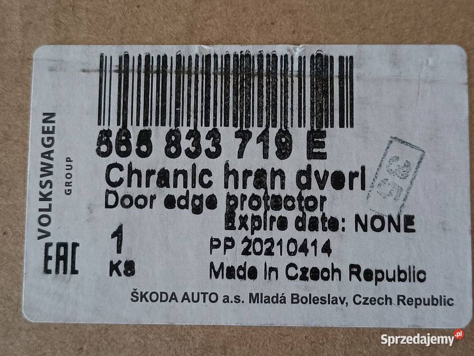 SKODA KODIAQ 17 ZABEZPIECZENIE OGRANICZNIK DRZWI Pleszew