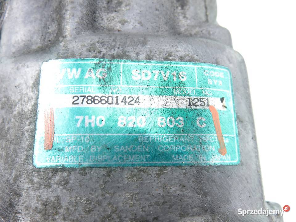 KOMPRESOR KLIMATYZACJI VW TRANSPORTER T5 19 TDI