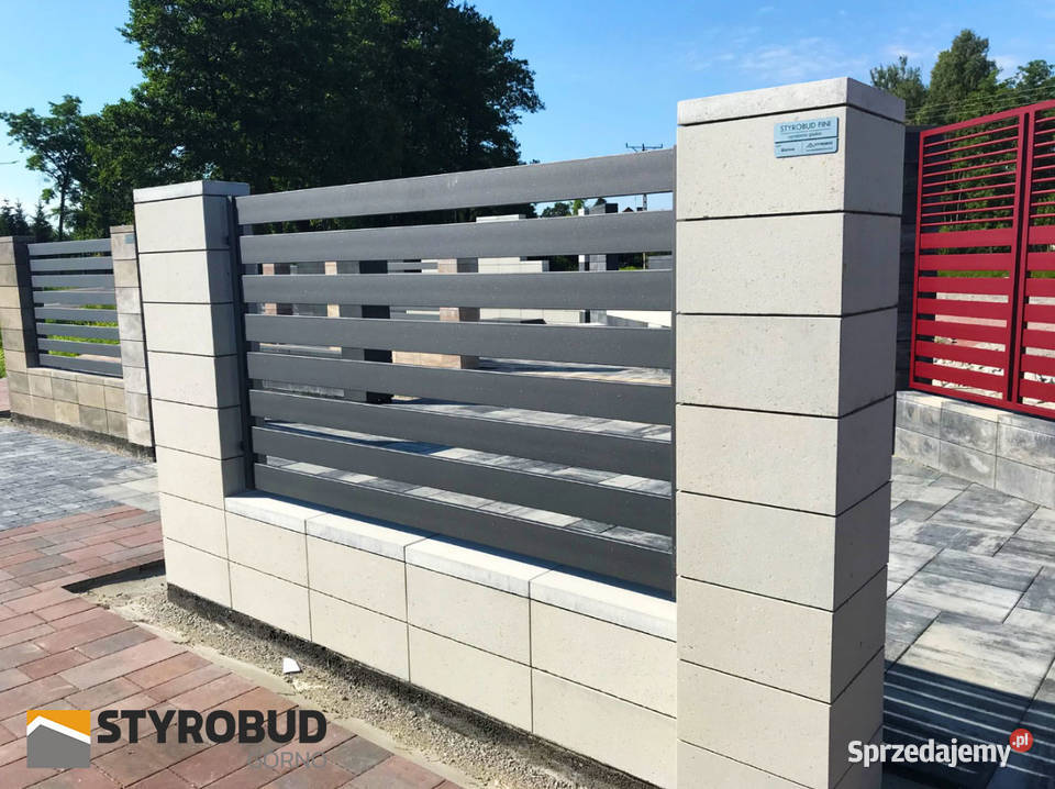 Ogrodzenie gładkie 36x36x20 bloczek pustak podkarpackie Górno