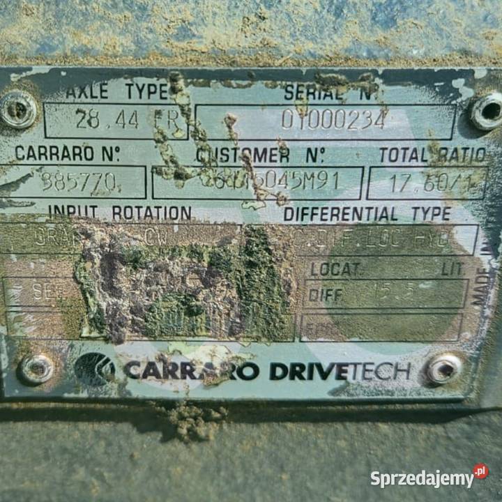 Dyferencjał 12x33 068346 Carraro 11716550 Volvo Wilkowo