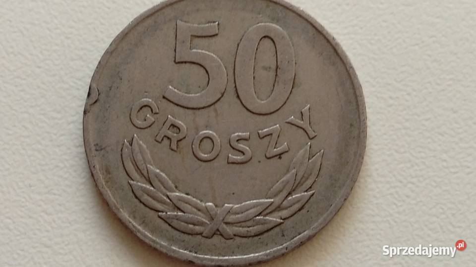 Moneta 50 gr 1949 r wielkopolskie Mosina