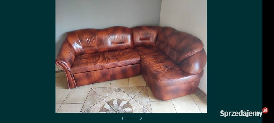 Komoda narożna witryna kanapa narożna skórzana sprzedam