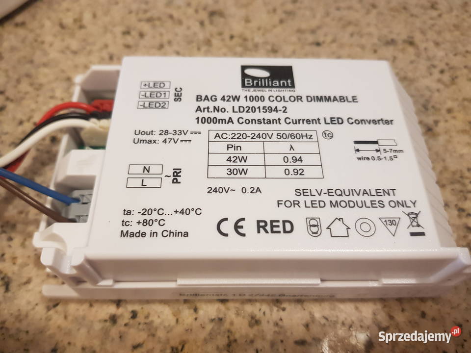 Zasilacz LED DRIVER BRILLIANT BAG 42W LD2015942 sprzedam