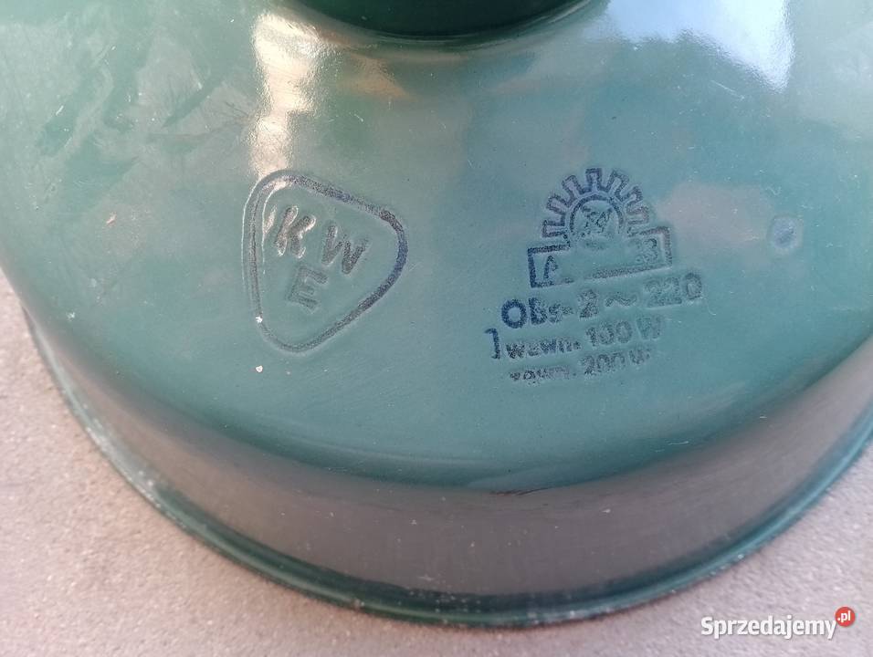 Lampa OBs2 emaliowana oryginalna PRL Mirzec