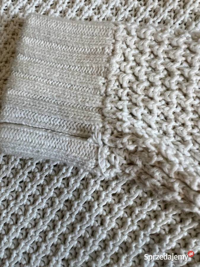Golf sweter ciepły pleciony z golfem Swetry i golfy