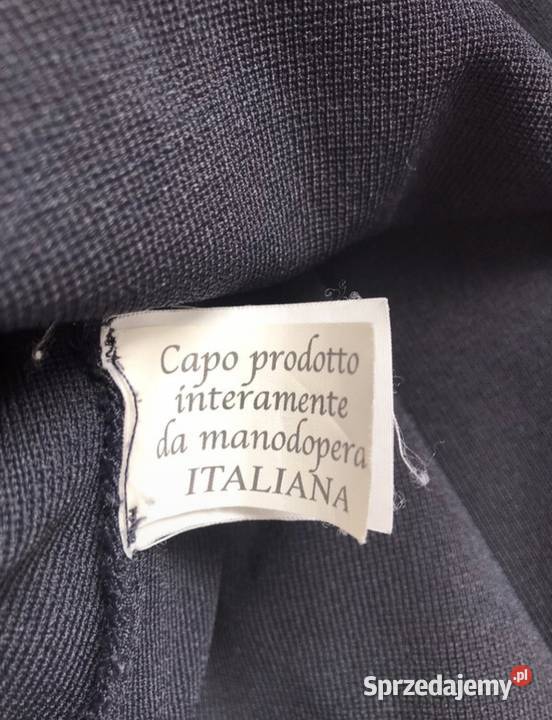 Włoska czarna tunika sukienka Terre Alte 36 38