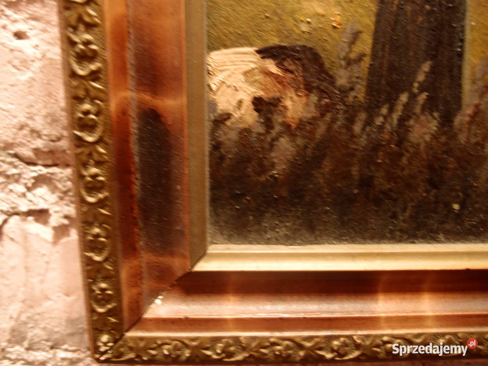 Obrazy Pejzaż jeziora i zjazd pod gospodą okres Łódź