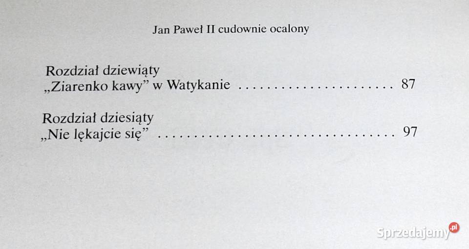 Jan Paweł II Cudownie ocalony Franco Bucarelli Chełm