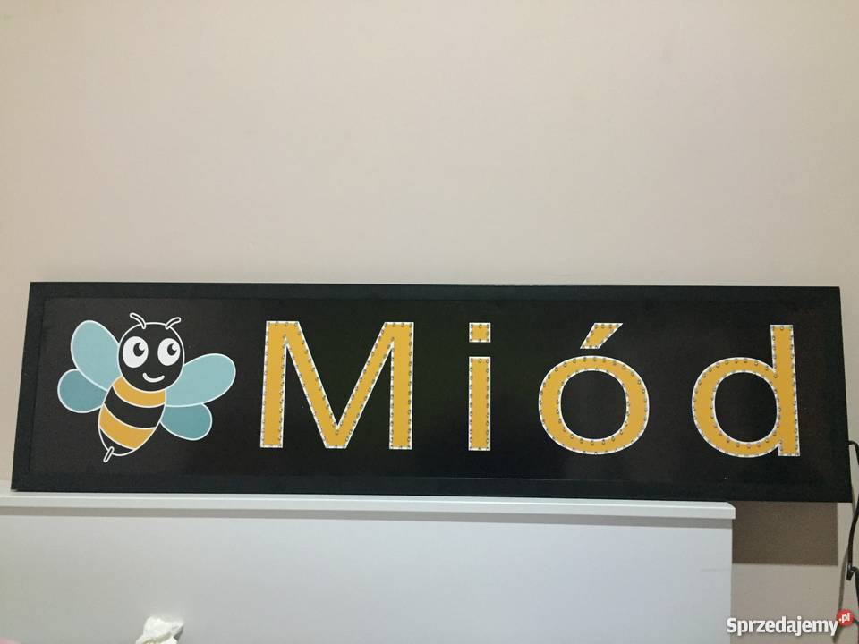 Reklama LED Miód 120x30 zewnętrzna Pomiechówek