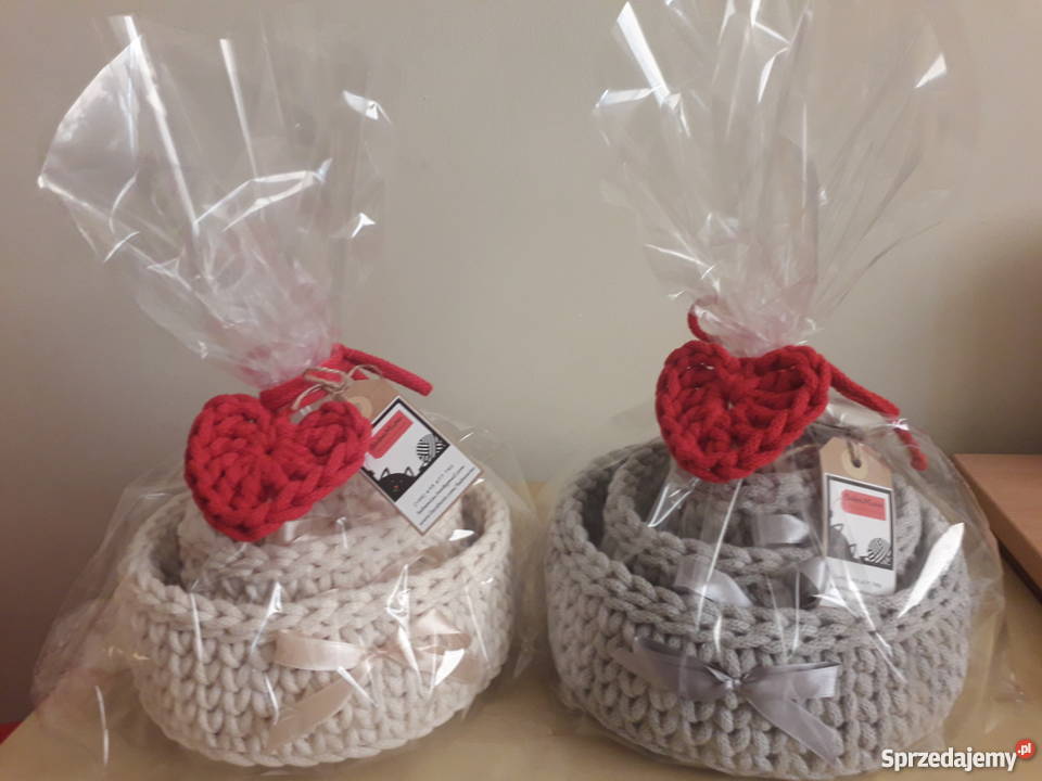 Koszyki ze sznurka bawełnianego komplet 3 kujawsko-pomorskie Bydgoszcz