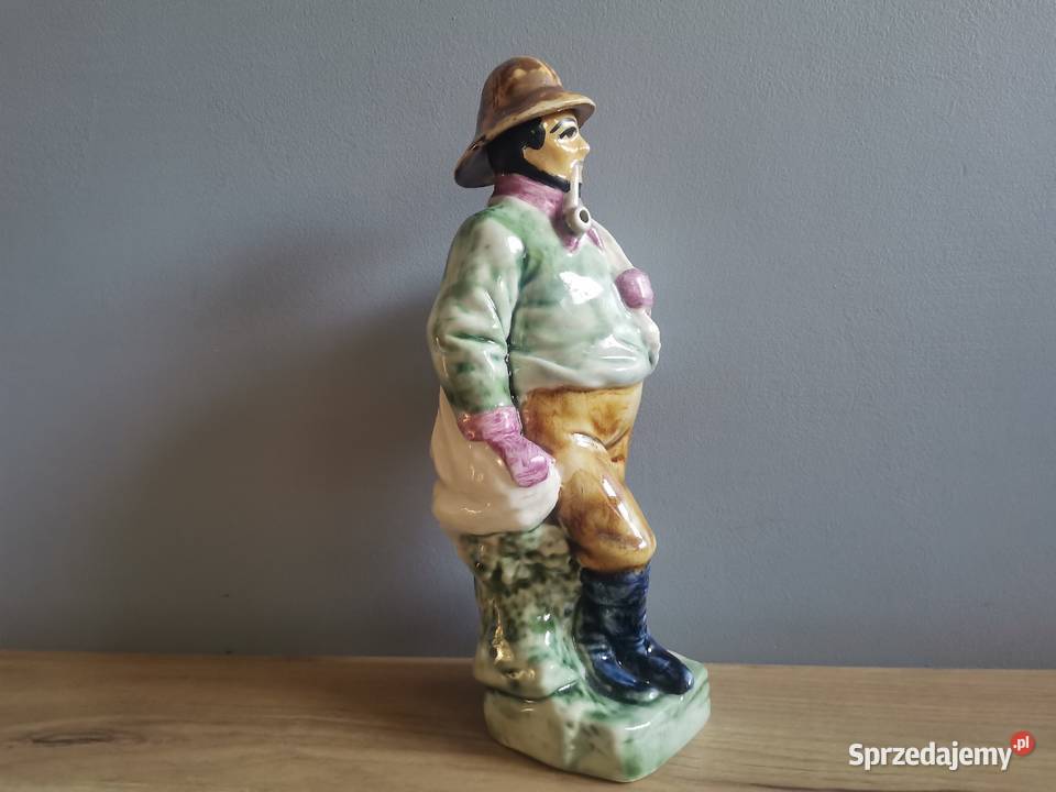 Stara figurka karafka Rybak porcelana Zagórski i Siemianowice Śląskie