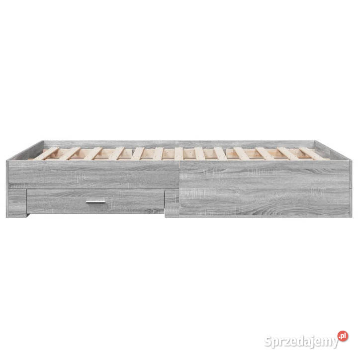Rama łóżka z szufladami szary dąb sonoma 120x200 Warszawa sprzedam