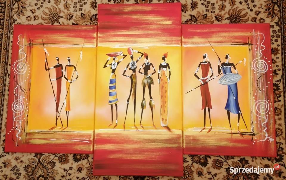 Obraz Tryptyk Motyw Etniczny Warszawa