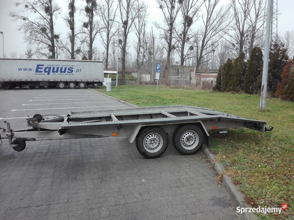 Przyczepa laweta BORO szwajcarka zarejestrowana 1540kg Przyczepy i naczepy wielkopolskie Ostrów Wielkopolski