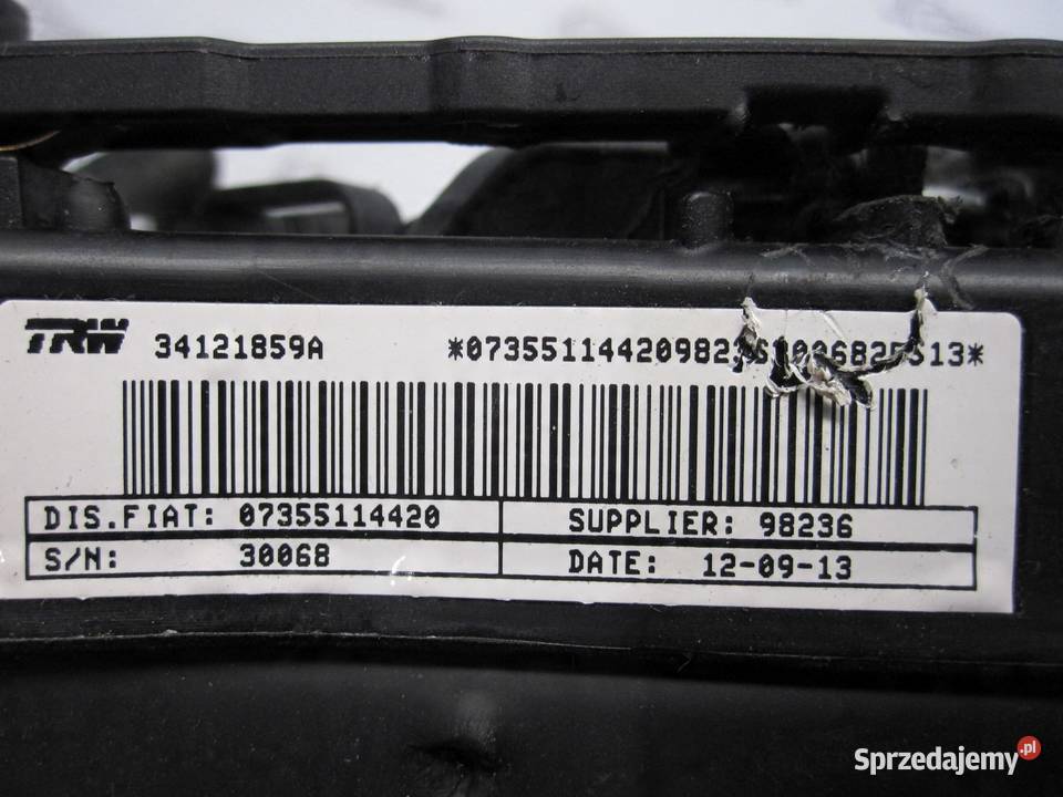 FIAT QUBO 13r AIRBAG poduszka kierowcy osobowe