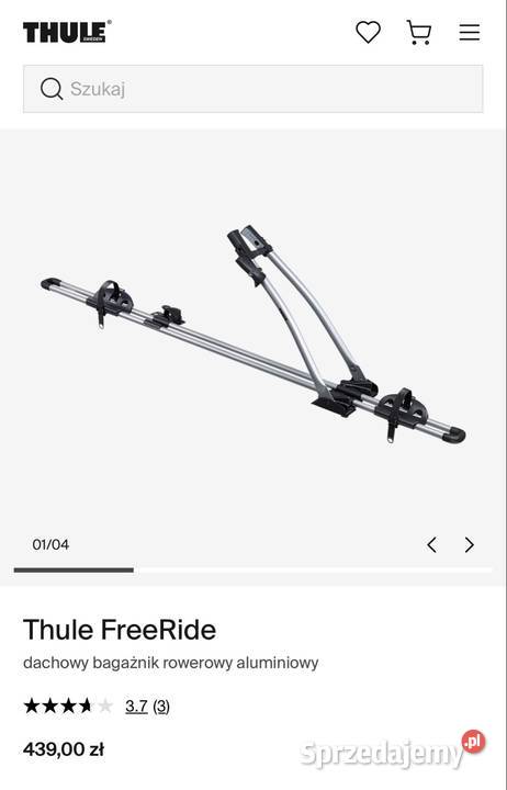 Thule FreeRide używany 1 sezon Częstochowa