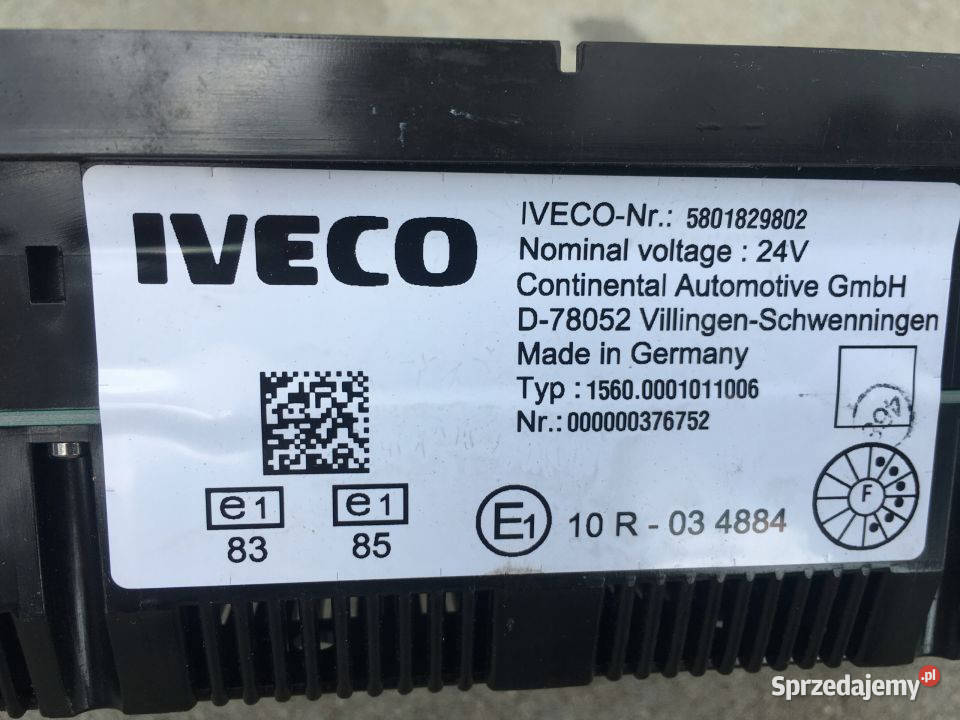 Zegar IVECO STRALIS 5801829802 VDO Maszewo sprzedam