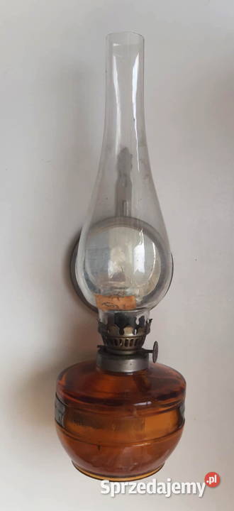 Stara PRLowska lampa naftowa produkcji polskiej Łódź