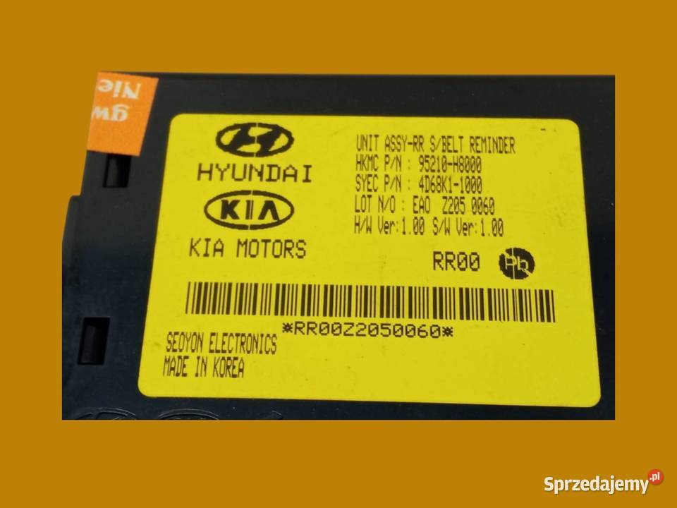 MODUŁ 95210H8000 Kia Stonic I 2017 osobowe Komputery