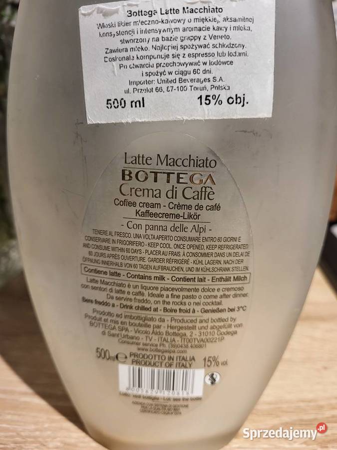 Bottega Latte Macchiato 500 ml Pusta mazowieckie Warszawa