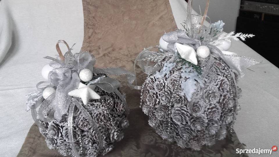 kula świąteczna bożonarodzeniowa z szyszek Bielsko-Biała