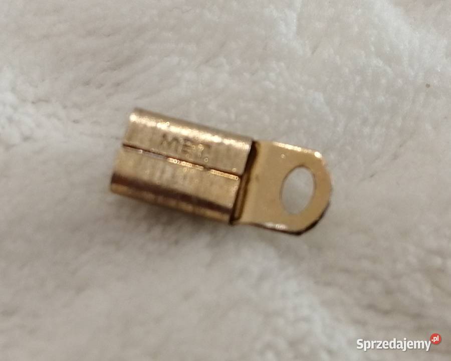 Zapięcie wsuwane do łańcuszka 3x6x145mm złoty Biżuteria - półprodukty Czeladź