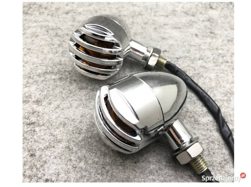 KIERUNKOWSKAZY X 2 CHROM METAL Z GRILLEM CHOPPER Sosnowiec sprzedam