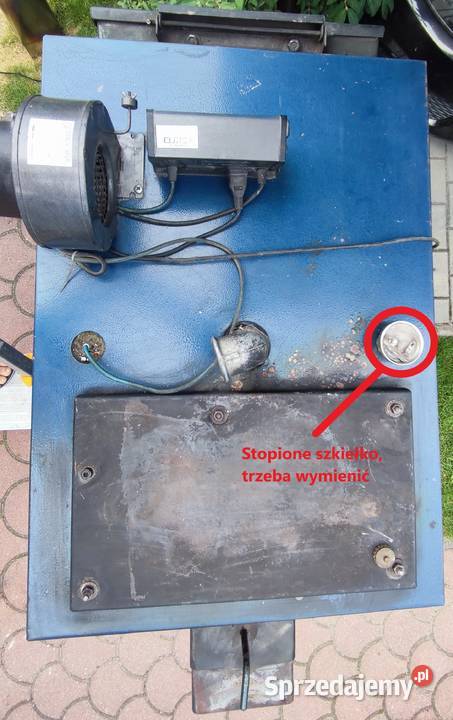 Piec kocioł na węgiel i drewno 29 kW używany Łęgajny sprzedam