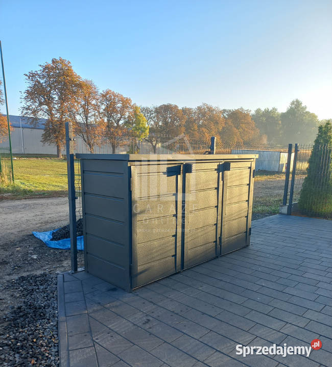 wiata śmietnikowa obudowa kubłów 207x80x120 opolskie