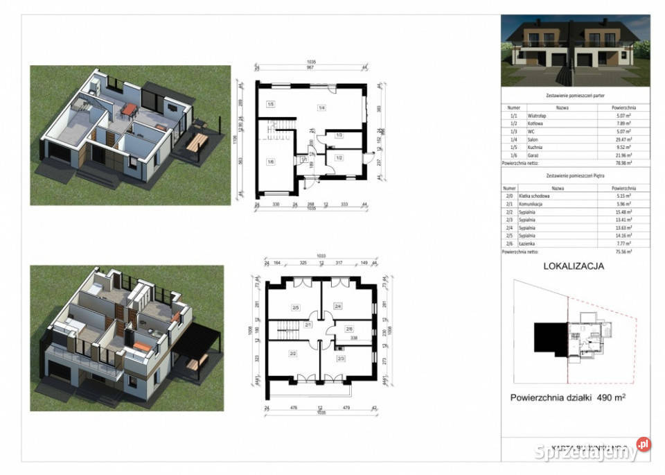 Dom w zabudowie bliźniaczej Piaseczna Górka gm bliźniak Sprzedaż