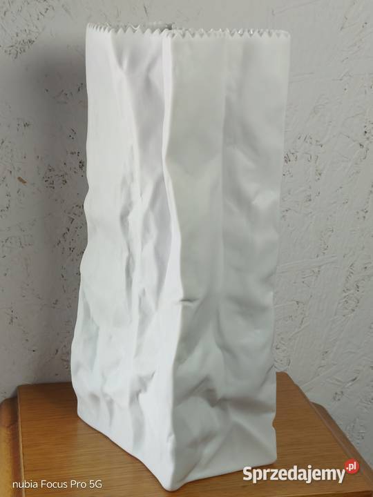 Wazon Rosenthal design papierowa torebka Paper Radłów