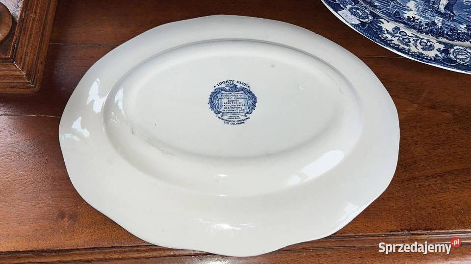 Półmisek Patera Historic Colonial Uratowani Porcelana i szkło pomorskie Gdańsk