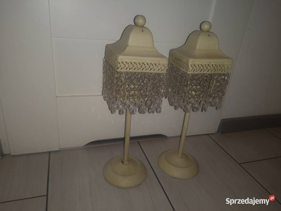 2 lampiony świeczniki Wyposażenie wnętrz