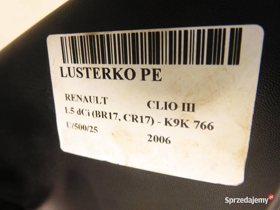 LUSTERKO PRAWE RENAULT CLIO III małopolskie