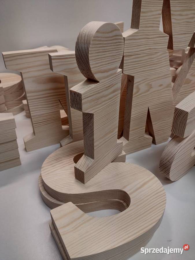 litery drewniane Inicjały ślubne wesele ślub łódzkie Łódź