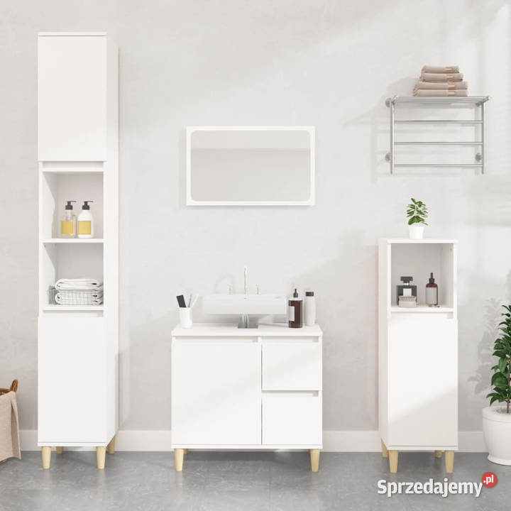 Szafka łazienkowa biała 30x30x190 materiał mazowieckie Warszawa