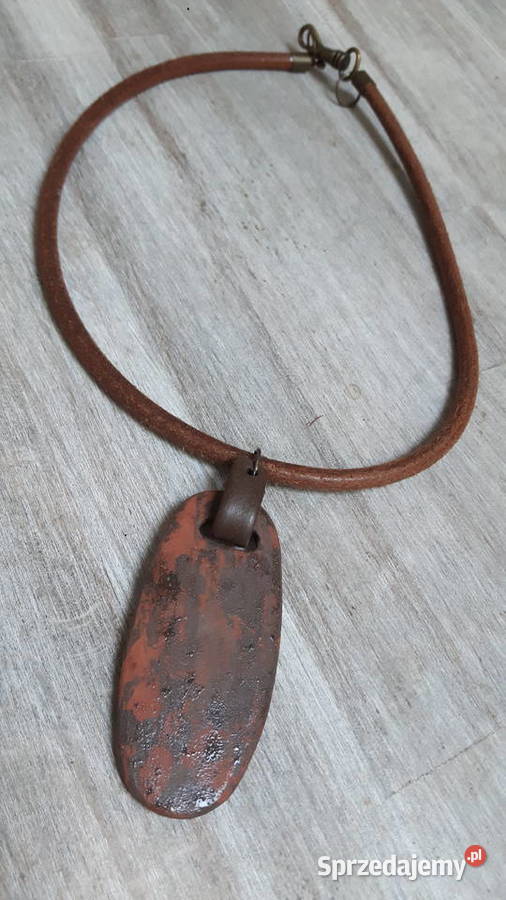 Naszyjnik ceramiczny ręcznie wykonany
