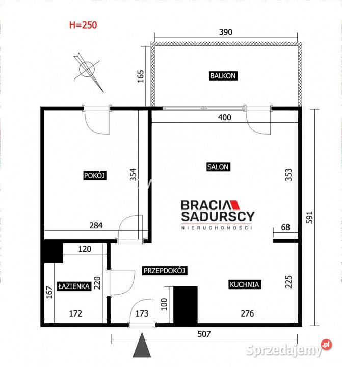 Mieszkanie Kraków Bociana 40m2 2 pokojowe 40m2 Wynajem