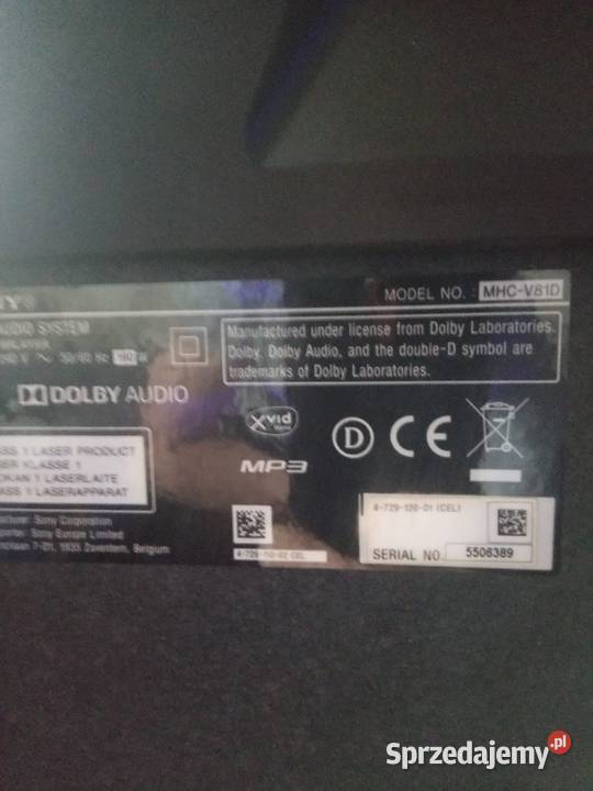 Głośnik Sony MHCV81D Power Audio Bluetooth Słuchawki i głośniki Nakło nad Notecią