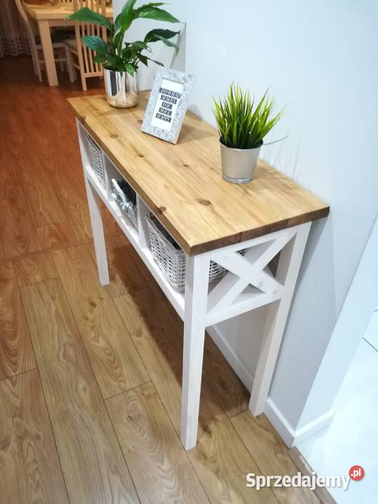 Konsola drewniana styl prowansalski Szadek