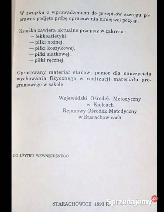Przepisy rozgrywania zawodów w lekkoatletyce i Rok wydania 1993 lubelskie Chełm