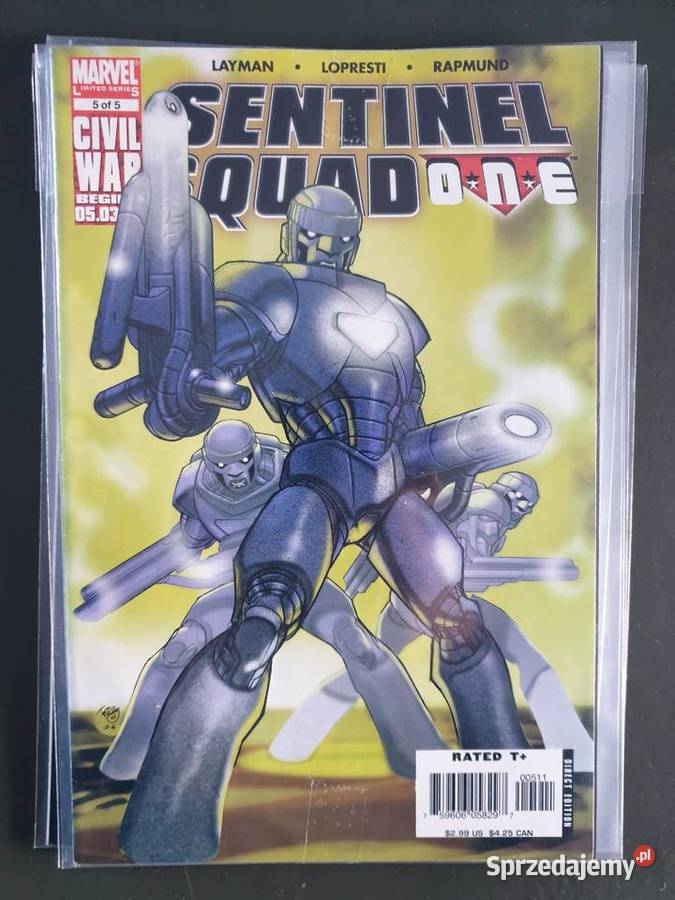Sentinel Squad One miniseria 5 komiksów Marvel Gdynia