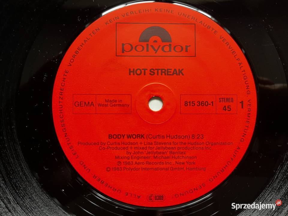 Hot Streak Body Work Maxi Single Disco Funk Błażejowice