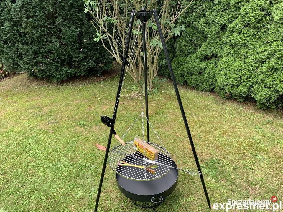 Grill ogrodowy Trójnóg z korbką KUTY PALENISKO