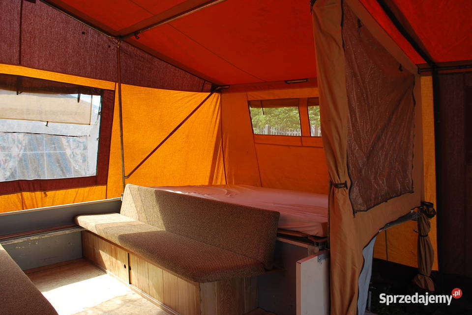 RETRO PRZYCZEPA KEMPINGOWA NAMIOTOWA SCOUT 1987 mazowieckie Grzebowilk