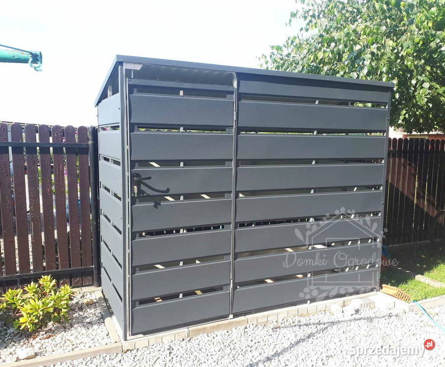 Wiata śmietnikowa spad tył 25x06m Antracyt Gniezno sprzedam